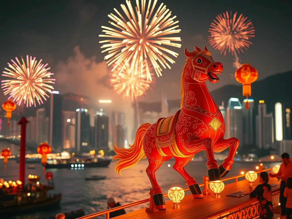 Chinesd New Year 2026 Running Horse
